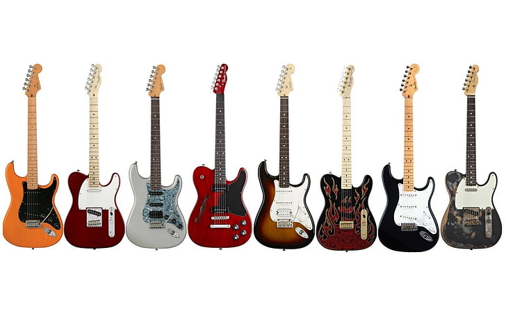 guitar, electric guitar, Fender, HD wallpaper