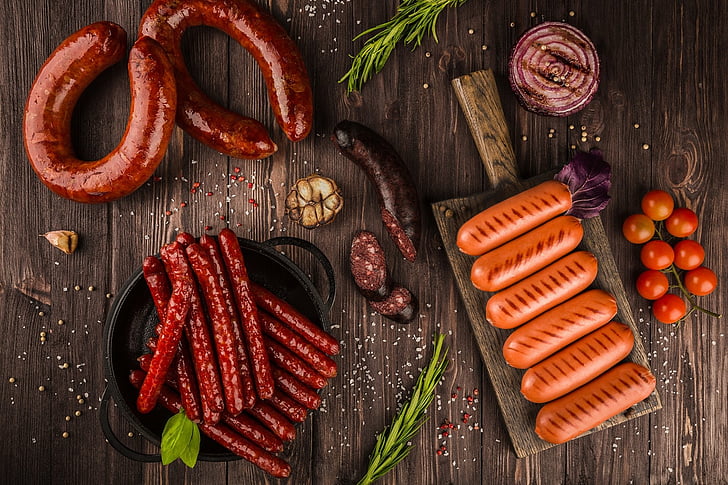 Food, Meat, Sausage, Still Life, HD wallpaper