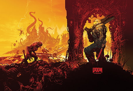 Doom، DOOM Eternal، خلفية HD HD wallpaper