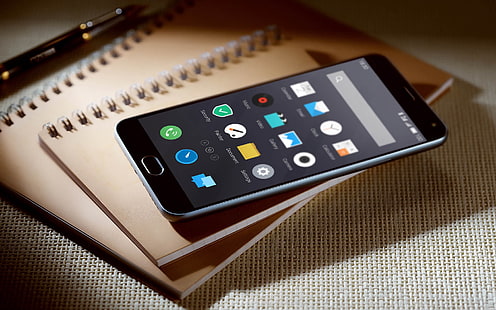 هاتف ذكي أسود من سامسونج يعمل بنظام Android ، meizu m2 ، ملاحظة ، هاتف ذكي ، مستشعر، خلفية HD HD wallpaper