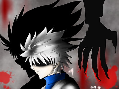 Anime, Hunter x Hunter, Graues Haar, Killua Zoldyck, HD-Hintergrundbild HD wallpaper