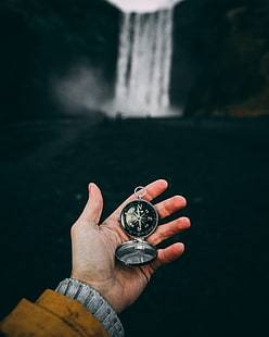 kompass, hand, reise, tourist, HD-Hintergrundbild HD wallpaper