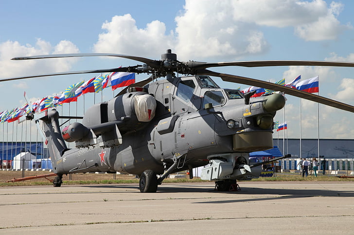 مروحيات عسكرية من طراز Mil Mi-28 ، مروحية روسية، خلفية HD