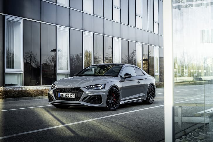 Audi, street, the building, coupe, RS 5, 2020, RS5 Coupe, HD wallpaper