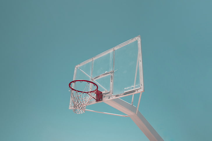 anillo de baloncesto, red de baloncesto, minimalista, baloncesto, Fondo de pantalla HD