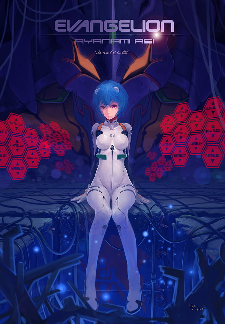 Neon Genesis Evangelion, Anime Mädchen, Ayanami Rei, HD-Hintergrundbild, Handy-Hintergrundbild