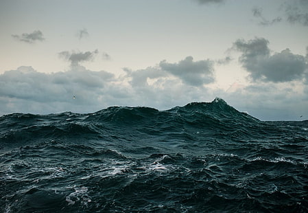 vague océanique, mer, vagues, eau, Fond d'écran HD HD wallpaper