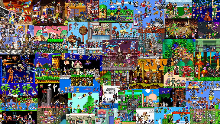 Videospiel, Collage, HD-Hintergrundbild