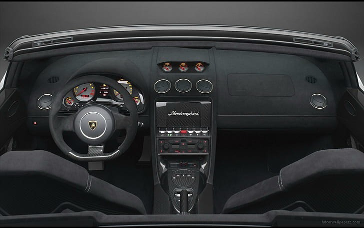2011 Lamborghini Gallardo LP570 4 Spyder Performante..., lamborghini interior, 2011, interior, spyder, lamborghini, gallardo, lp570, performante, cars, HD wallpaper