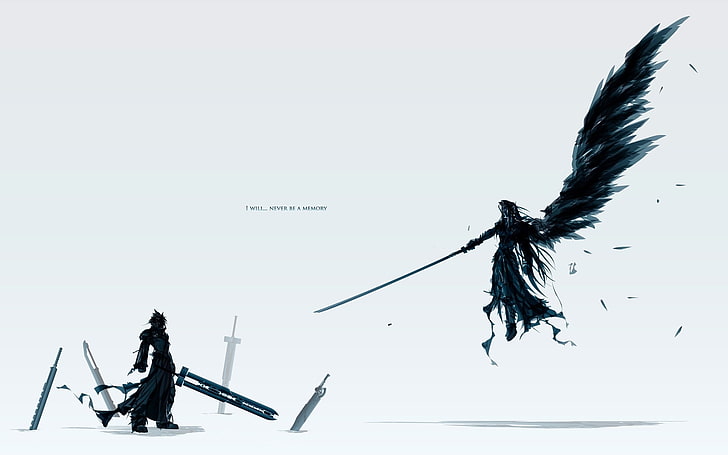 Wallpaper mit zwei Charakteren, Krieger, Engel, HD-Hintergrundbild