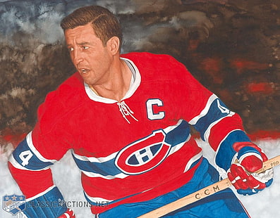 Jean Béliveau, Montreal Canadiens, legendy hokeja, hokej, Tapety HD HD wallpaper