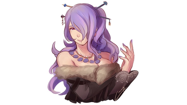 Fire Emblem, Camilla (Fire Emblem), cheveux violets, Fond d'écran HD