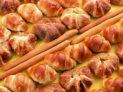 gebackenes Brot, Kuchen, Essen, Backen, HD-Hintergrundbild HD wallpaper