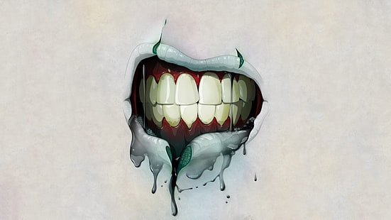 illustration de dents humaines, bouches, dents, Fond d'écran HD HD wallpaper