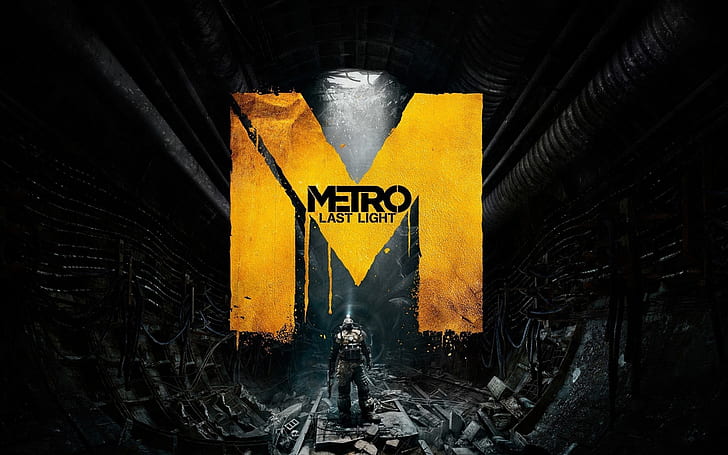 Metro Last Light, poster lampu metro terakhir, game, aksi, mnetro, bawah tanah, senjata, Wallpaper HD