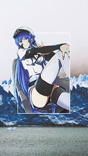 anime, anime dziewczyny, obraz w obrazie, zimno, Esdeath, Akame ga Kill!, Tapety HD HD wallpaper