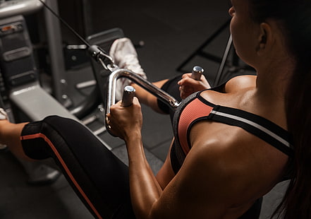weiblich, workout, turnhalle, trainning, HD-Hintergrundbild HD wallpaper