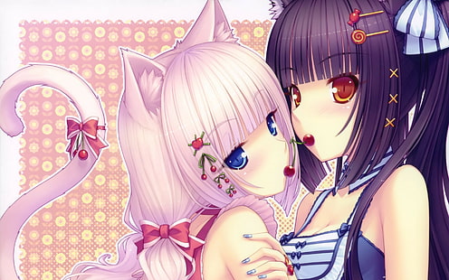 Anime Mädchen, Sayori, Nekomimi, HD-Hintergrundbild HD wallpaper