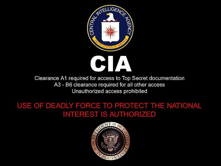 Man Made, Logo, CIA, Central Intelligence Agency, HD wallpaper