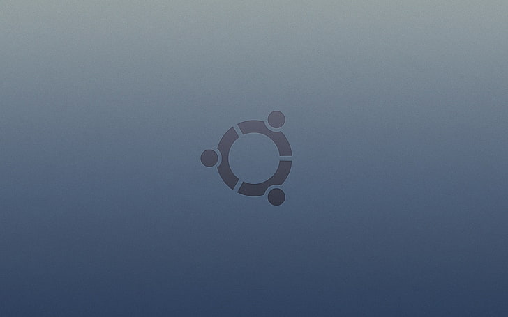 серый и черный логотип, технология, линукс, логотип, простой фон, HD обои