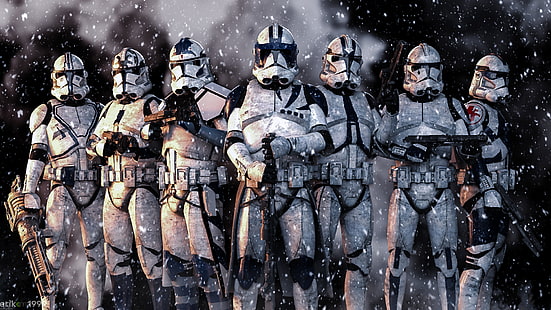 Guerra nas Estrelas, Armadura, Arma, Capacete, Soldado, Stormtrooper, HD papel de parede HD wallpaper