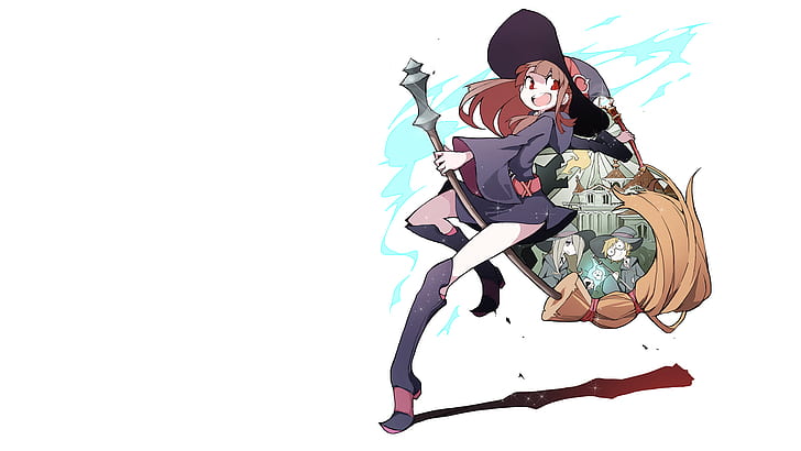 Little Witch Academia, Kagari Akko, anime girls, HD wallpaper