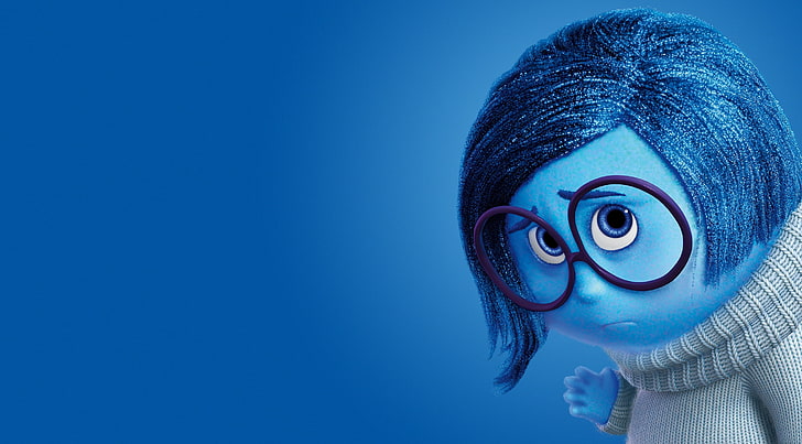 Inside Out Sadness - Disney, Pixar, Inside Out Sadness, Мультфильмы, Другие, Inside, Disney, Pixar, Печаль, HD обои