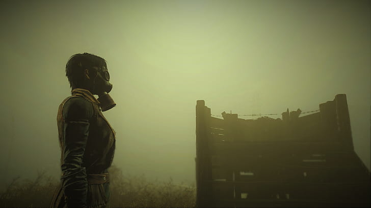 apocalyptique, Fallout, Fallout 4, Masques à gaz, Nucléaire, Wasteland, Fond d'écran HD