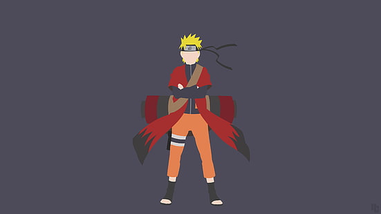 อะนิเมะ, Naruto Shippuuden, Uzumaki Naruto, minimalism, วอลล์เปเปอร์ HD HD wallpaper