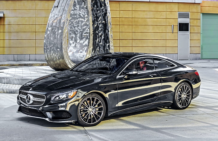 Mercedes-Benz, Mercedes, AMG, Black, 2014, S 550, S-Class, C217, HD tapet