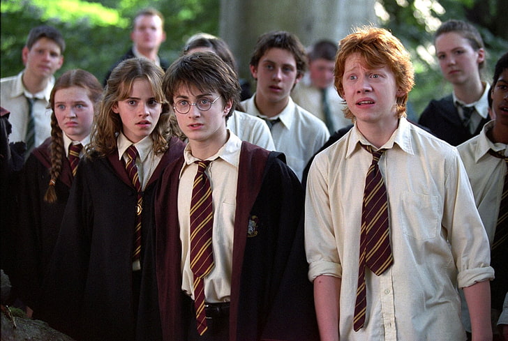 Harry Potter, Harry Potter e il prigioniero di Azkaban, Hermione Granger, Ron Weasley, Sfondo HD