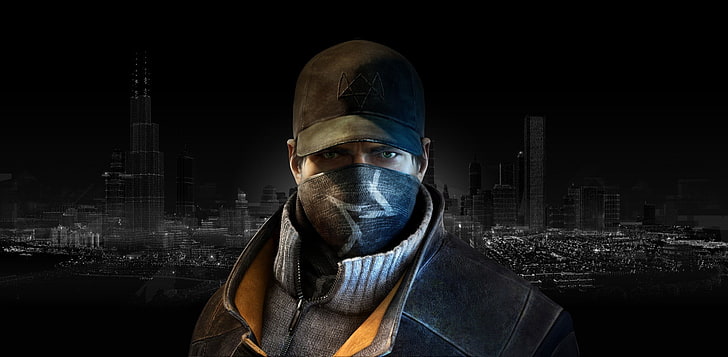Mann mit schwarzer Mütze Wallpaper, Aiden Pearce, Watch_Dogs, Ubisoft, Videospiele, HD-Hintergrundbild