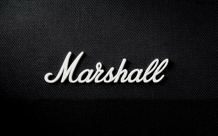amplifier, logo, marshall, musik, Wallpaper HD
