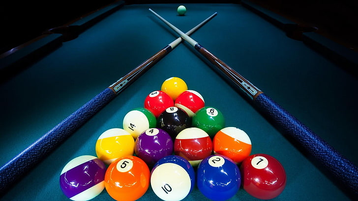 balls, pool cue, pool cues, billiard cue, billiard, cue, cue ball, cue balls, billiard ball, billiard balls, HD wallpaper