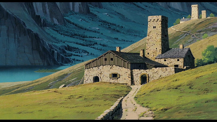 Laputa Schloss im Himmel, HD-Hintergrundbild