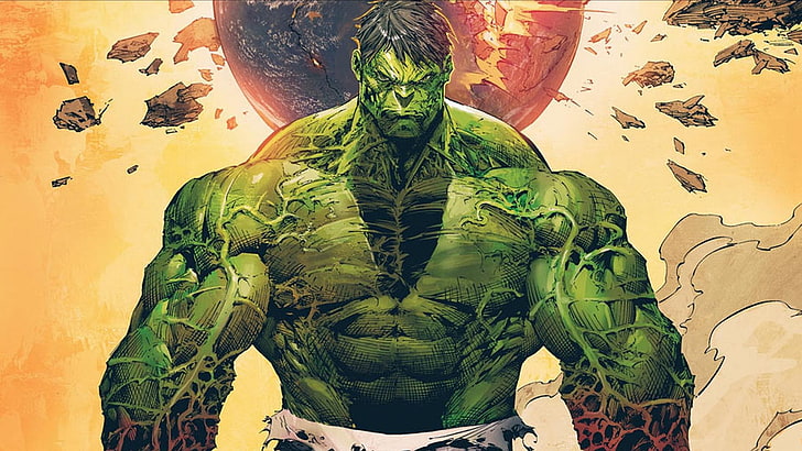 ملصق Marvel Incredible Hulk ، كاريكاتير ، هالك، خلفية HD