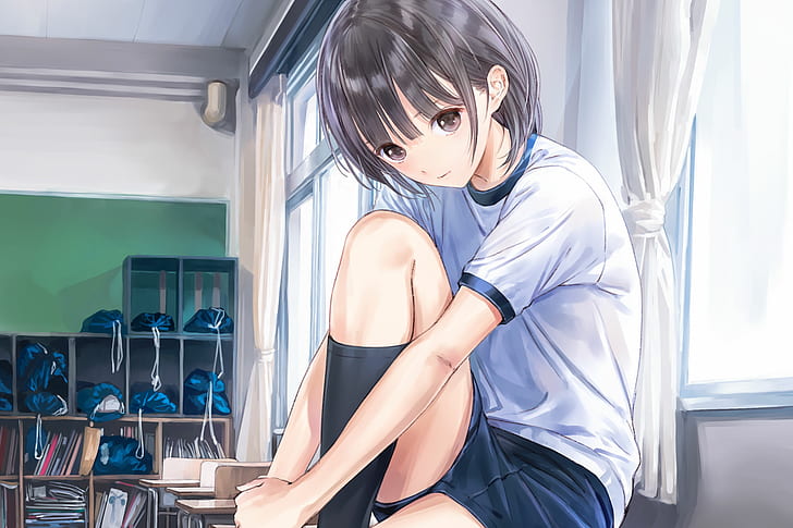 Anime, Blue Reflection, Shirai Hinako, HD wallpaper