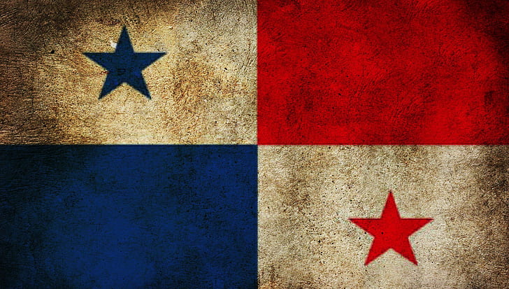 Flagge, Panama, dreckig, HD-Hintergrundbild
