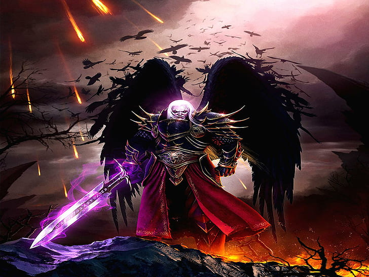 the soul empire dark angel, zexon, gothic, anime, HD wallpaper