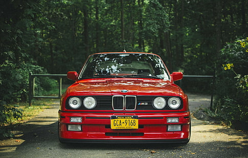 BMW E30 Tuning, Tuning, Red, M3, e30, bmw, HD wallpaper HD wallpaper