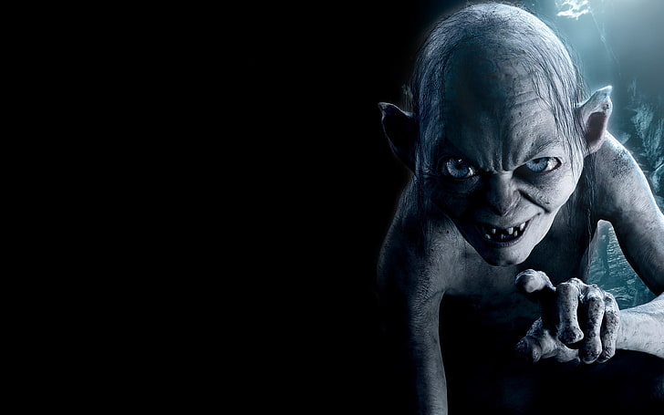 Lord of the Rings Gollum tapet, Gollum, The Lord of the Rings, The Hobbit An Onexpected Journey, HD tapet