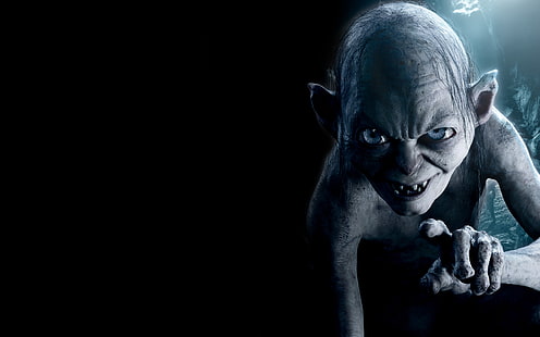 Lord of the Rings Gollum wallpaper, Gollum, The Lord of the Rings, The Hobbit An Unexpected Journey, HD wallpaper HD wallpaper