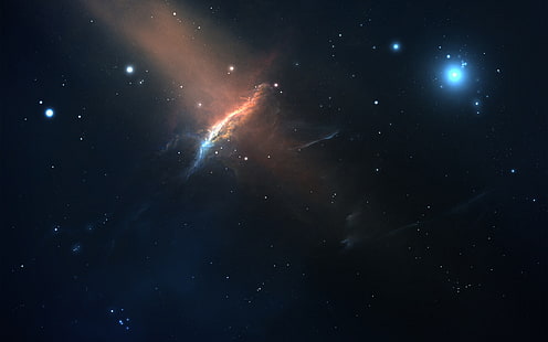 галактика млечный путь, космос, вселенная, звёзды, HD обои HD wallpaper