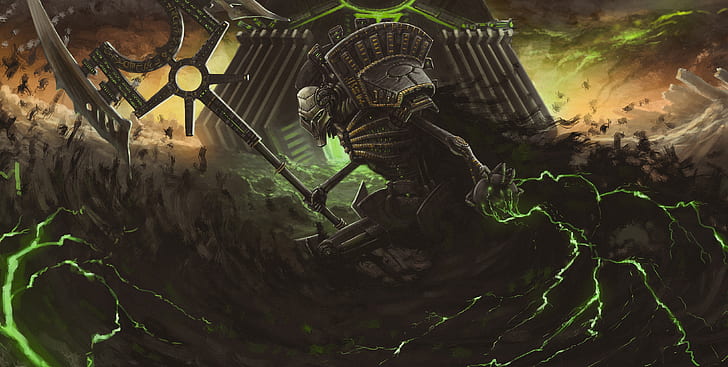 Warhammer ، Warhammer 40K ، Necron Lord (Warhammer 40k)، خلفية HD