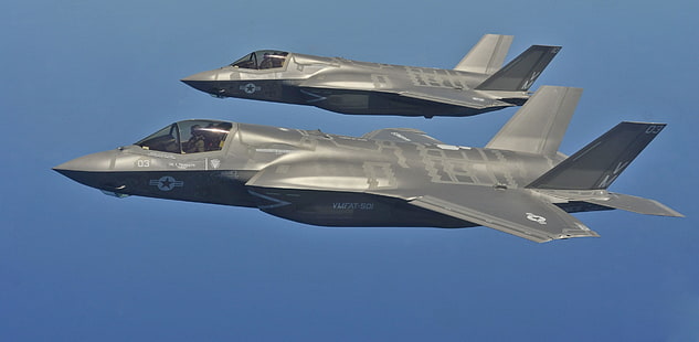 Lockheed Martin F-35 Lightning II, aviones militares, aviones, aviones de combate, USMC, Fondo de pantalla HD HD wallpaper