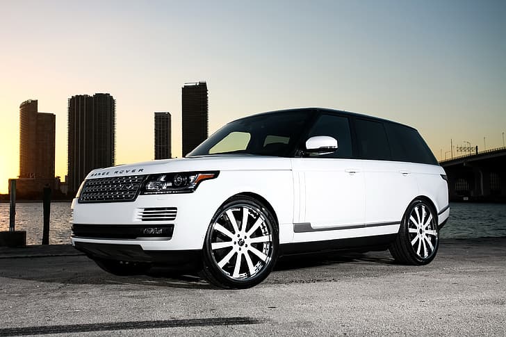 wheels, Range Rover, color, Forgiato, lowered, matched, HD wallpaper