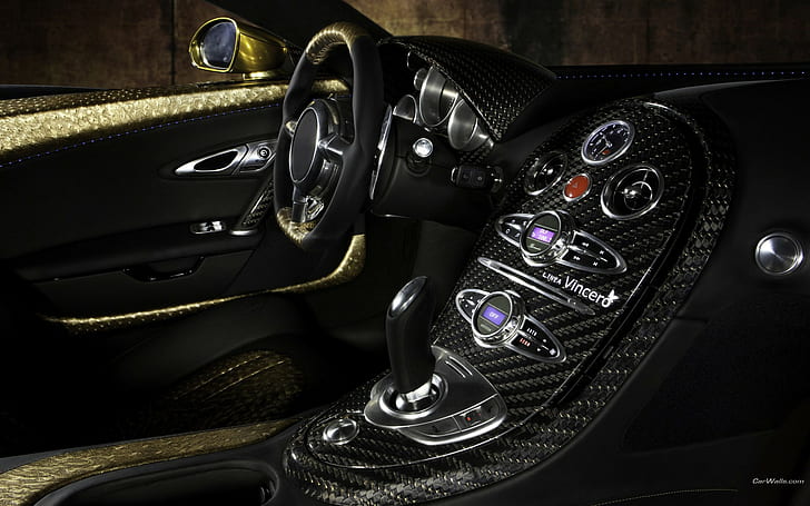 Bugatti Veyron Interior HD, cars, interior, bugatti, veyron, HD wallpaper