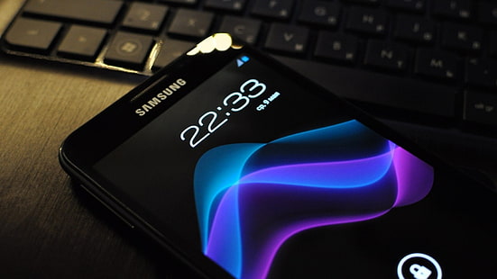 Schwarz Samsung Smartphone, Technologie, Samsung, Android (Betriebssystem), Ice Cream Sandwich, Samsung Galaxy S2, HD-Hintergrundbild HD wallpaper