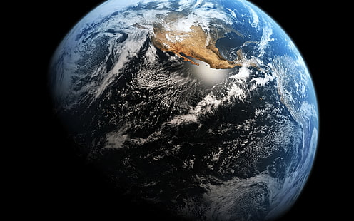 Weltraum, Wolken, Planet Erde, Kontinent, HD-Hintergrundbild HD wallpaper