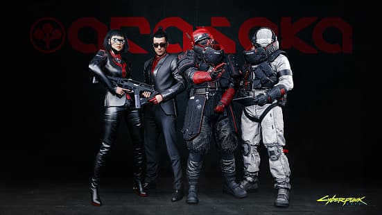 Cyberpunk 2077, Militech, Kang Tao, Trauma-Team, Arasaka, Unternehmen, HD-Hintergrundbild HD wallpaper